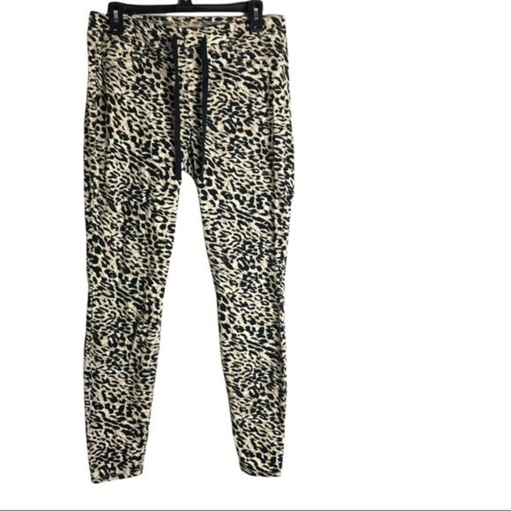 Lei Missy Animal Print Slim Casual Pant Size M